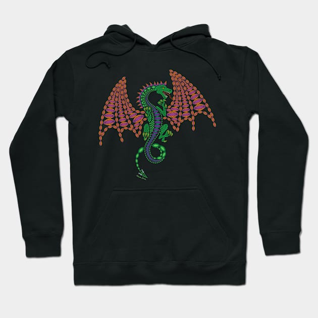 Jeweled Dragon Hoodie by artsytoocreations